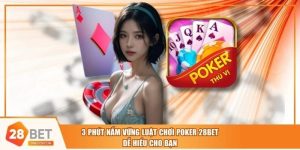 3 Phút Nắm Vững Luật Chơi Poker 28BET Dễ Hiểu Cho Bạn